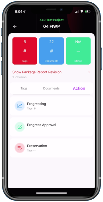 Work Package Actions